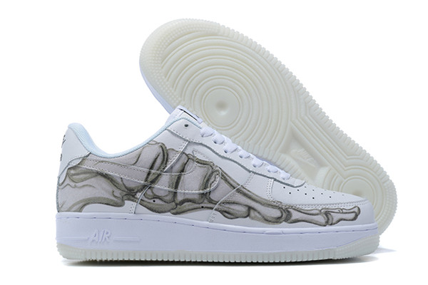 Women's Air Force 1 Low Top White Shoes 059